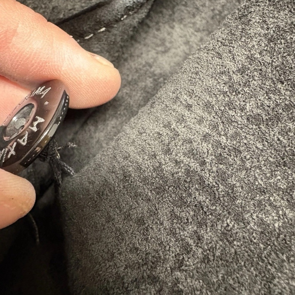 Wilsons Leather Black Trench Coat Y2K - Picture 12 of 12